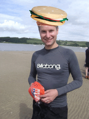 Mike Hackfort wearing his favourite hat