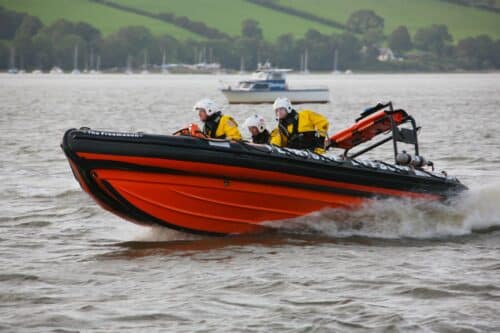 Ferryside Lifeboat Launch Day