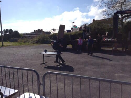 Senior Coxswain Anthony Rees - not a very strong man!