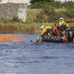 Ferryside Lifeboat on a training exercise near Carmarthen
